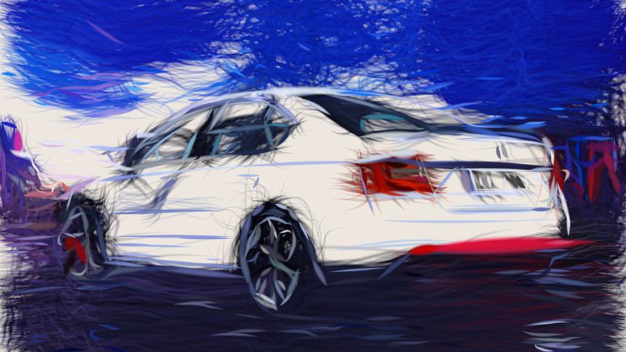 Skoda Octavia RS 230 Draw #1 Digital Art by CarsToon Concept
