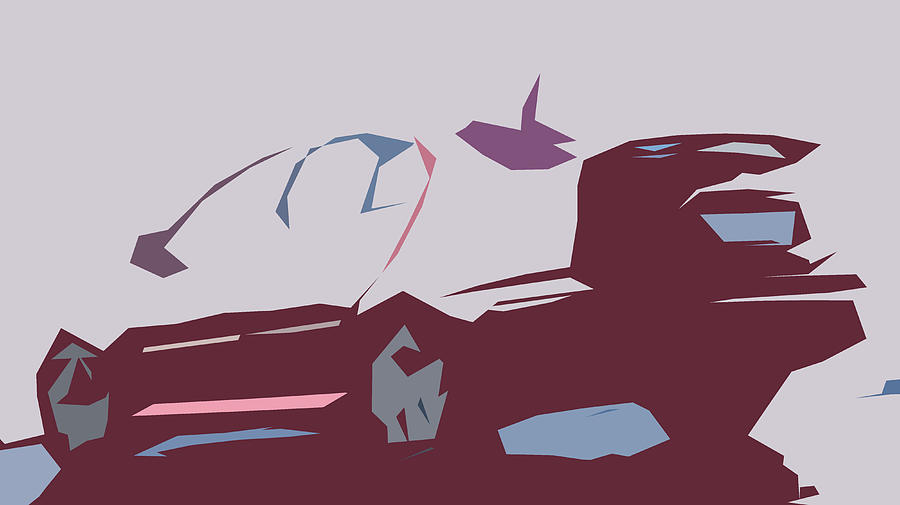 Skoda Octavia RS Abstract Design #1 Digital Art by CarsToon Concept