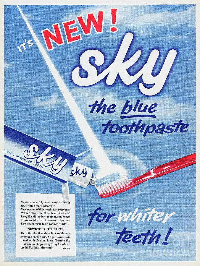 Sky Toothpaste #1 Photograph by Picture Post