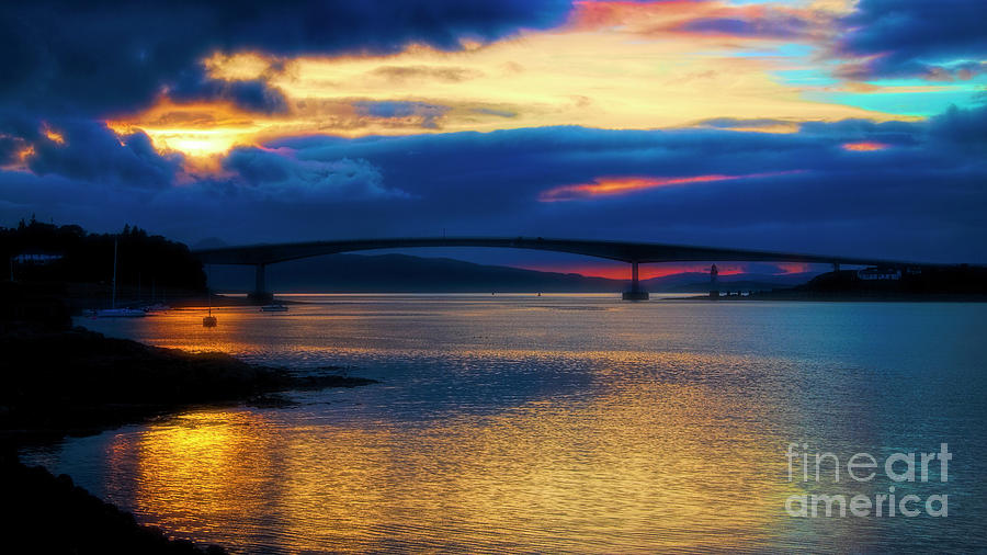Skye Bridge Sunset #1 Photograph by Chris Thaxter