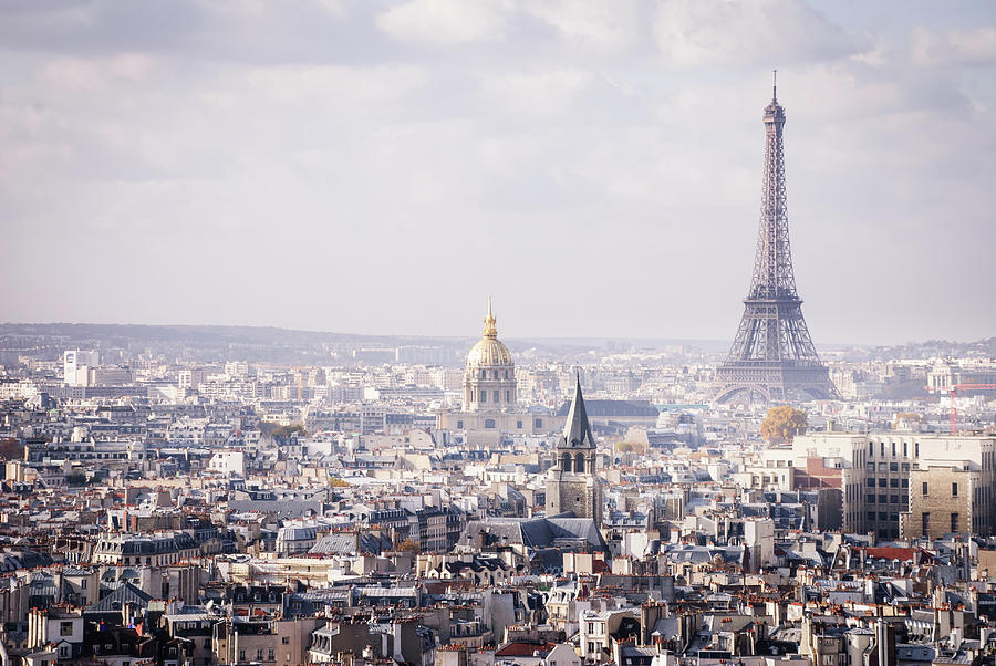 Skyline Paris France And The Eiffel #1 Photograph by Mundusimages