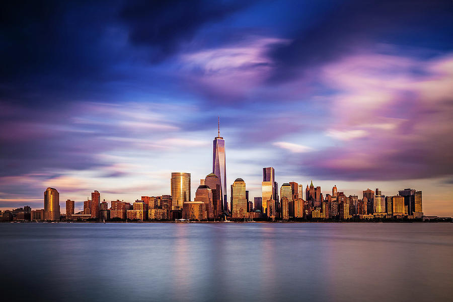 Skyline With Freedom Tower, Nyc Digital Art by Antonino Bartuccio ...