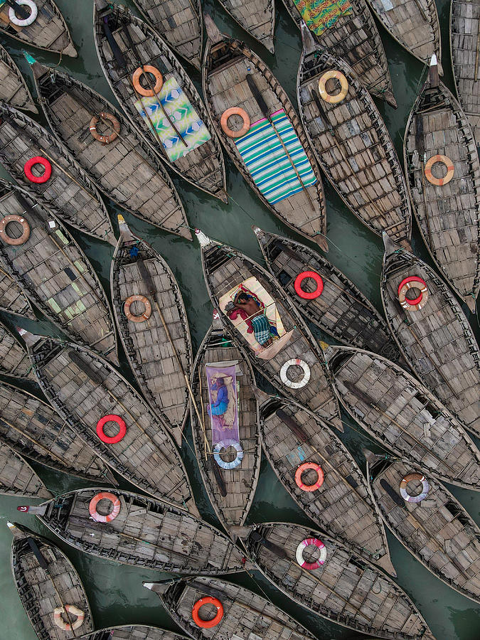 Sleep On The Boat #1 Photograph by Muhammad Amdad Hossain