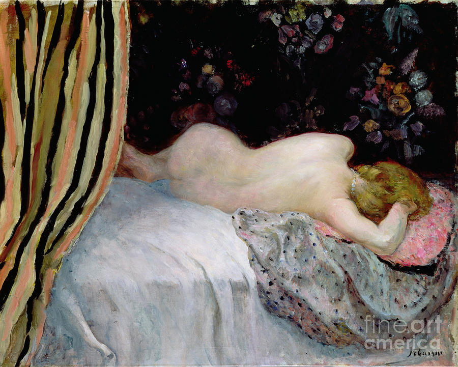 Sleeping Woman Painting by Henri Lebasque