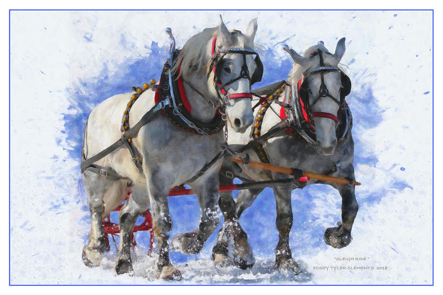 Sleigh Ride #1 Digital Art by Posey Clements