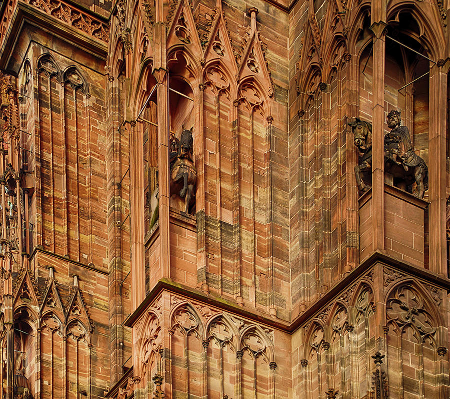 Slender Gothic columns of  the Cathedral #1 Photograph by Steve Estvanik