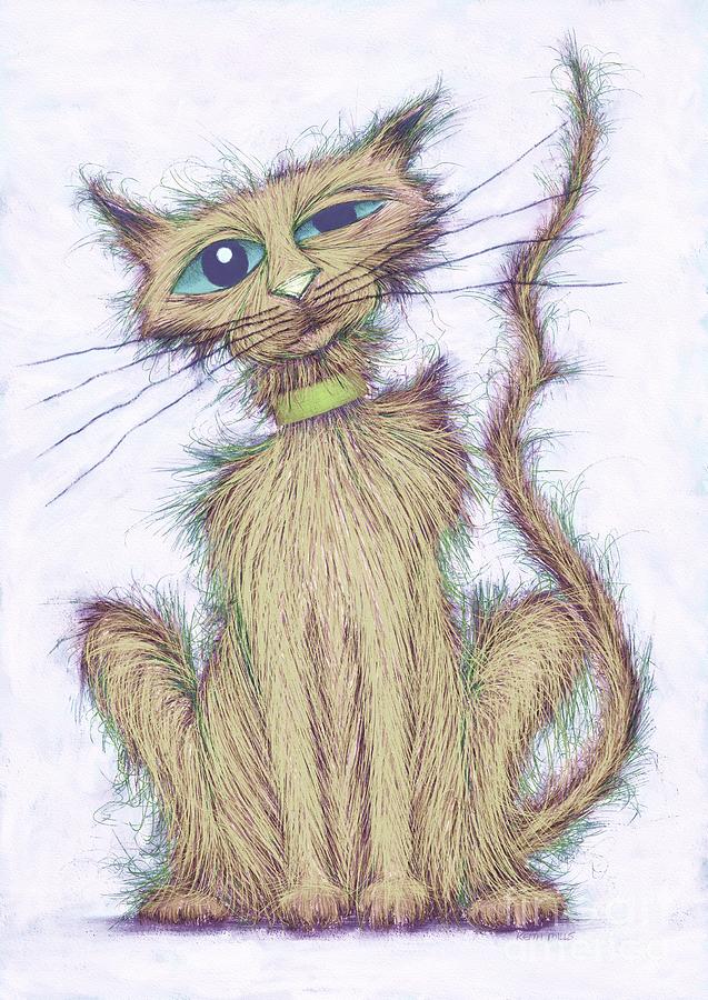 Smelly cat #3 Digital Art by Keith Mills