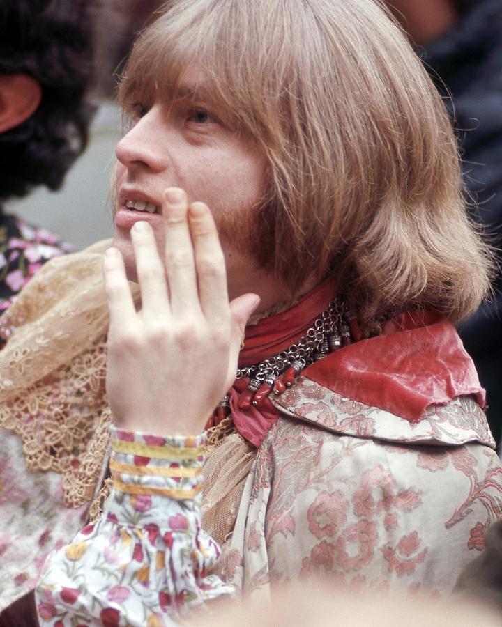 Smiling Brian Jones Looking Away 1 by Globe Photos