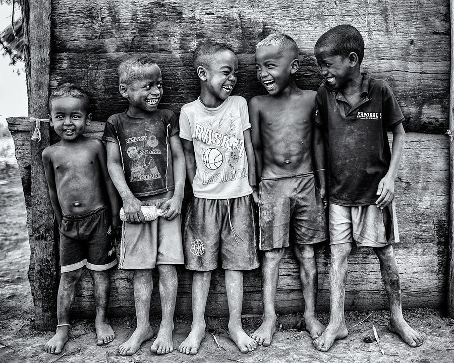 Black And White Photograph - Smiling Souls by Marco Tagliarino