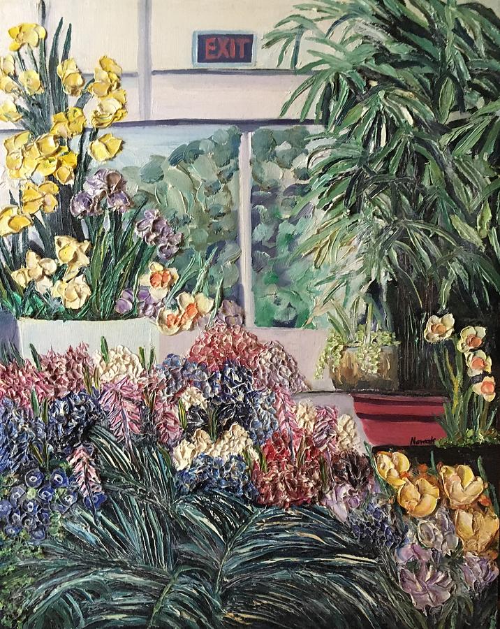 Spring Painting - Smith College Spring Flower Show #1 by Richard Nowak