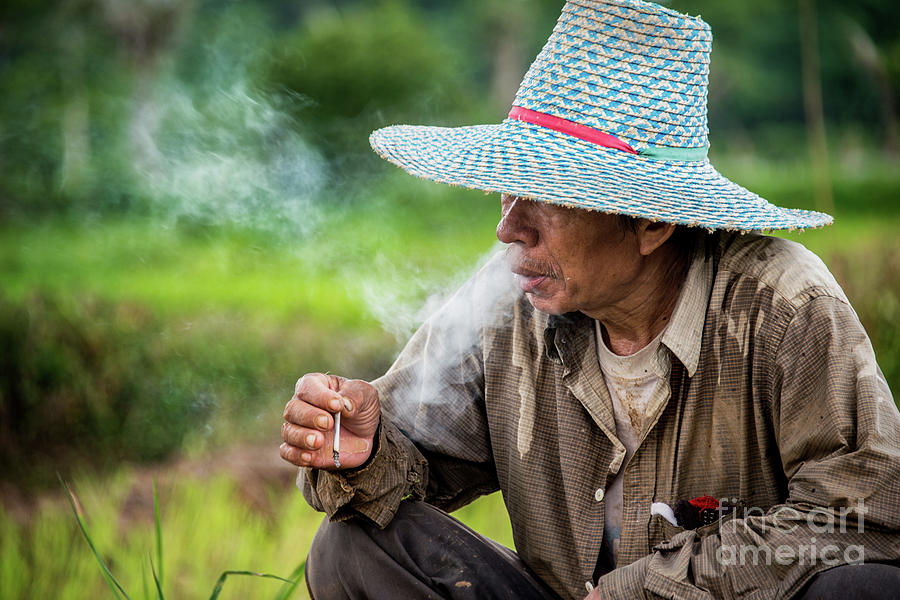 Smoke Break in the fields by Lee Craker Smoke Break in the fields by Lee Craker