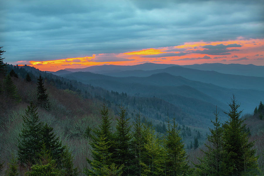 Smoky Mountains Sunrise Photograph by Carol Mellema - Fine Art America