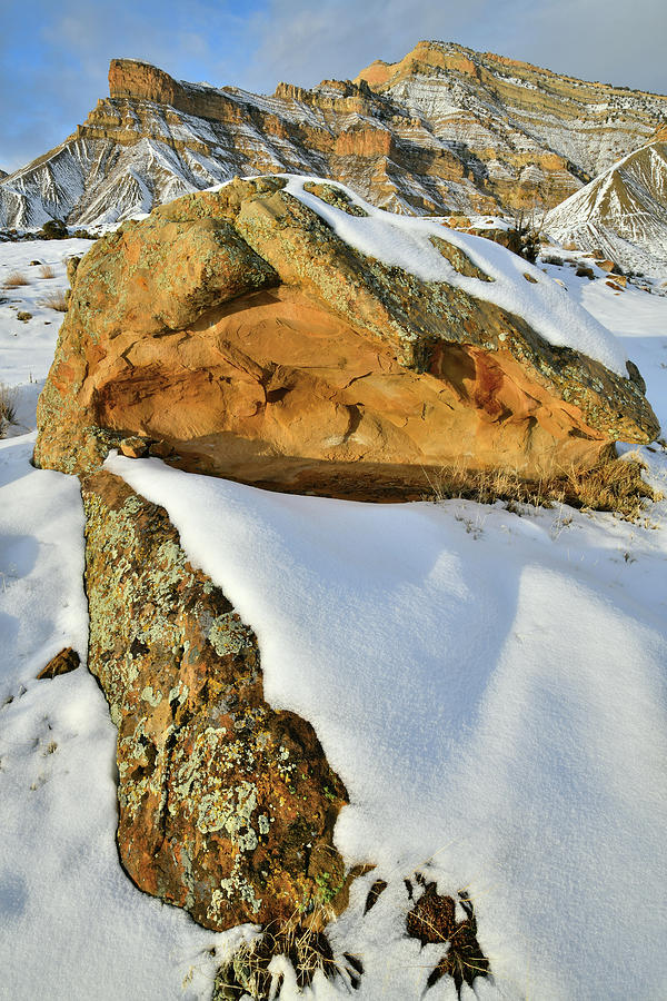 Snow Covered Boulders of the Book Cliffs #1 Photograph by Ray Mathis