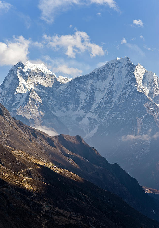 Snowy Mountains Overlooking Valley by Cultura Exclusive/ben Pipe ...