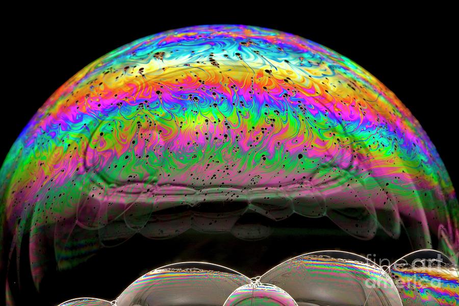 Soap Bubble Iridescence #1 Photograph by Dr Keith Wheeler/science Photo Library