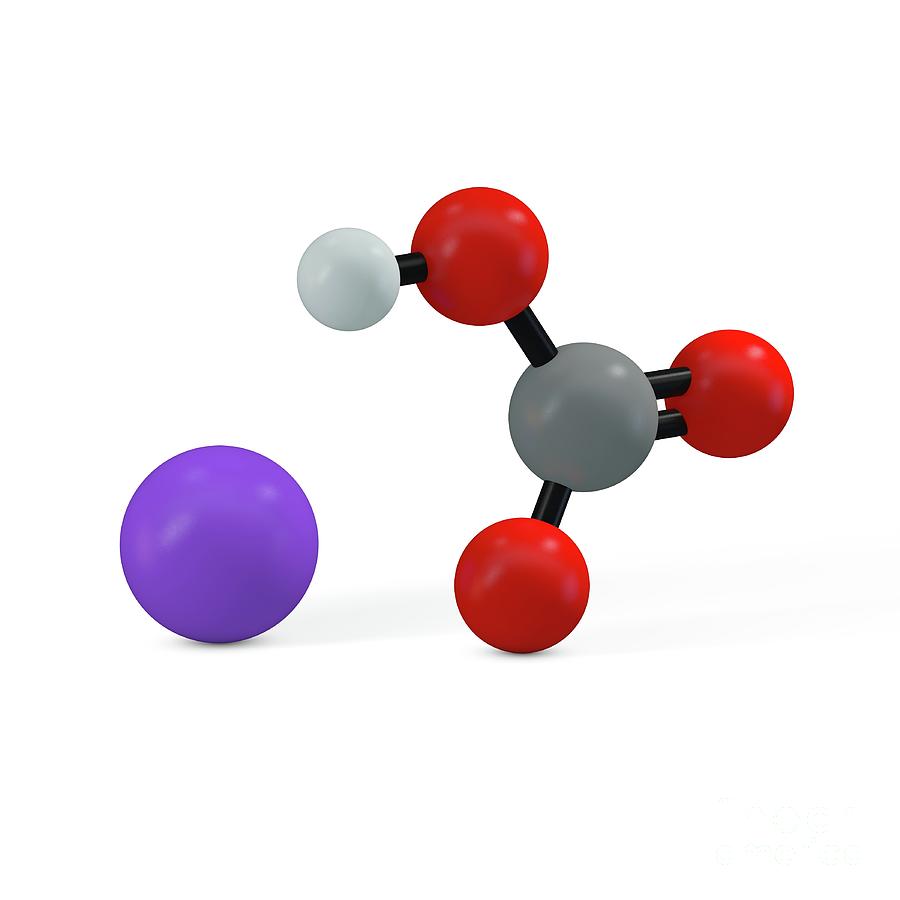Sodium Bicarbonate Molecule #1 Photograph by Adam Brackenbury/science Photo Library
