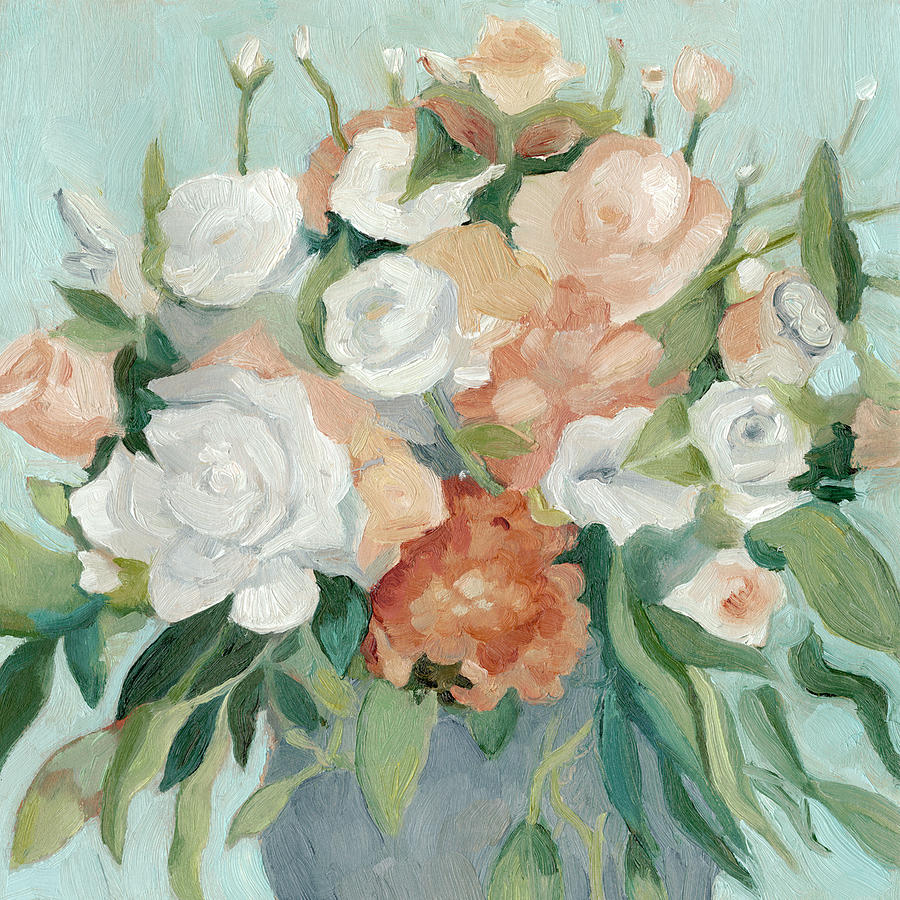 Soft Pastel Bouquet I Painting by Emma Scarvey - Fine Art America