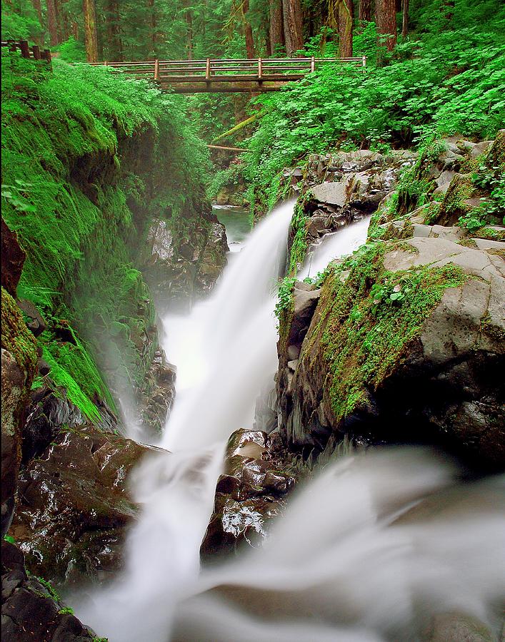 Ho Rain Forest Photograph - Sol Duc Falls by John Bates Ho Rain Forest Photograph - Sol Duc Falls by John Bates