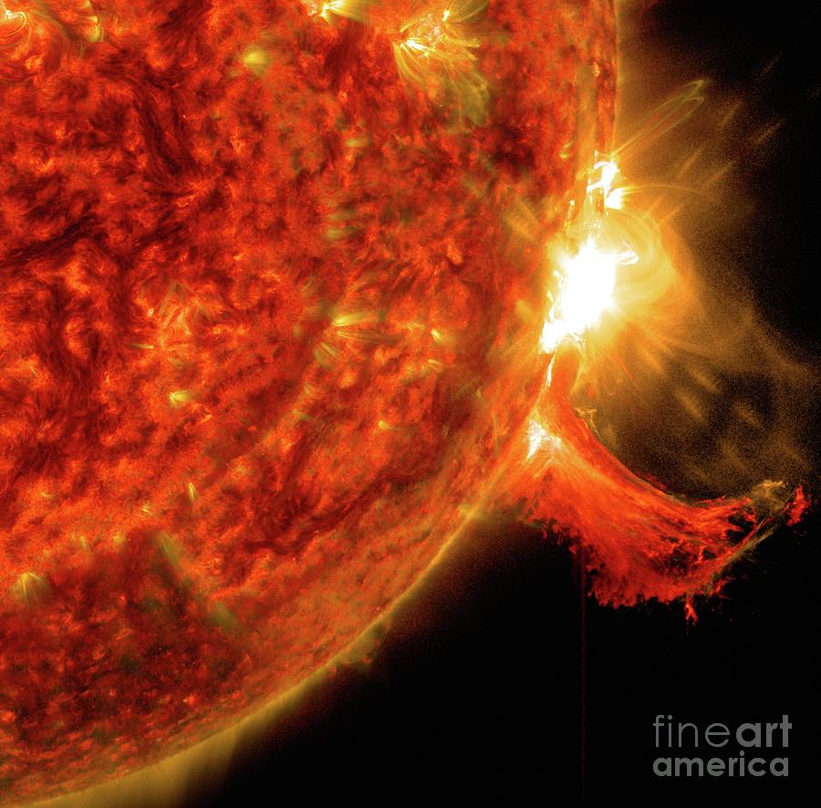 Solar Flare #1 Photograph by Nasa/sdo/science Photo Library