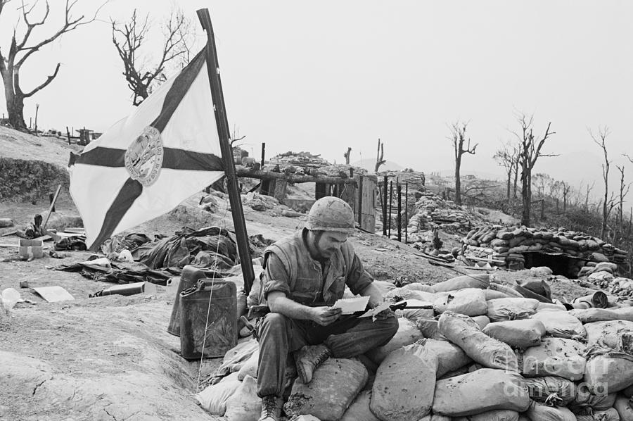 Soldier Reading A Letter #1 Photograph by Bettmann