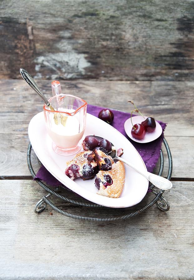 Sour Cherry Clafoutis #1 Photograph by Food Experts Group