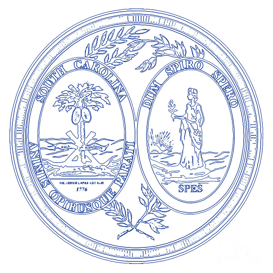 South Carolina State Seal Digital Art