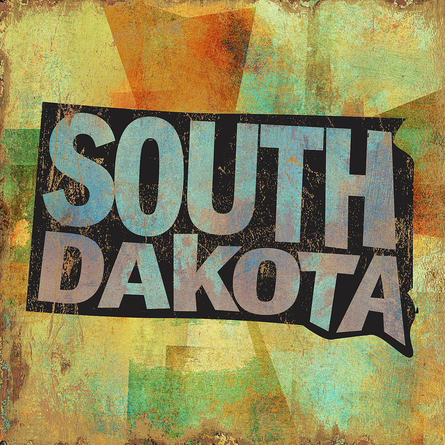 State Mixed Media - South Dakota #1 by Art Licensing Studio