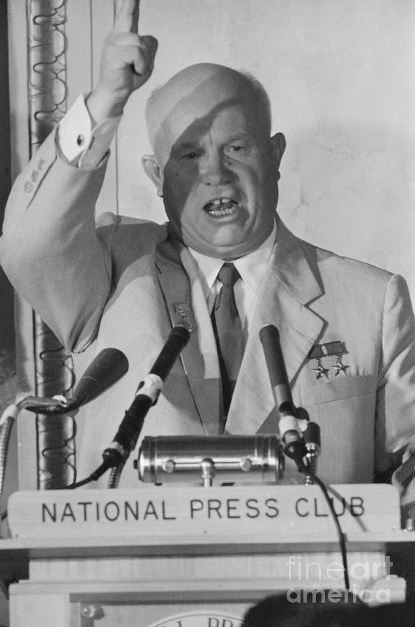 Soviet Premier Nikita Khrushchev #1 Photograph by Bettmann