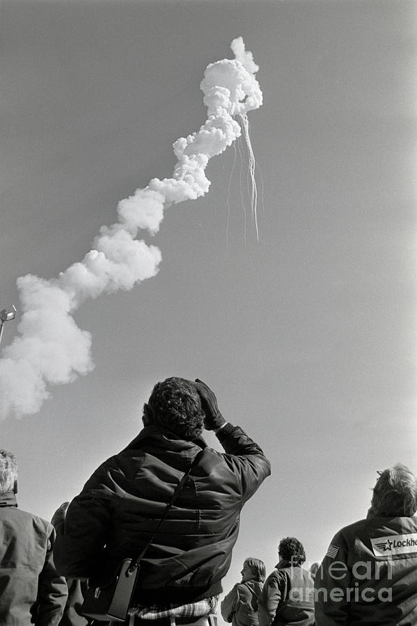Space Shuttle Challenger Exploding #1 Photograph by Bettmann