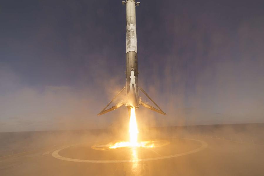 SpaceX, Iridium-1 Launch 5 #1 Painting by Celestial Images