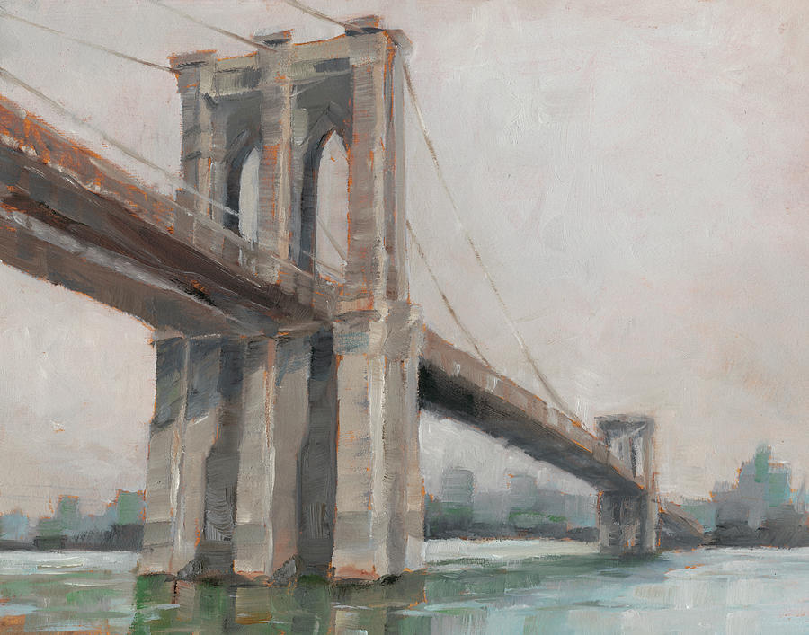 Landscape Painting - Spanning The East River I #1 by Ethan Harper