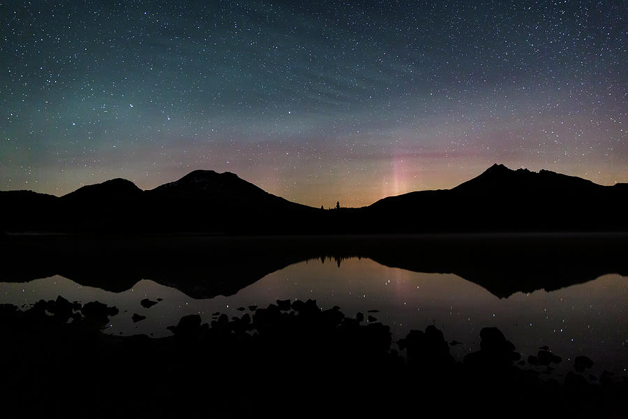 Aurora Photograph - Sparks Lake Aurora 1 by Cat Connor Aurora Photograph - Sparks Lake Aurora 1 by Cat Connor