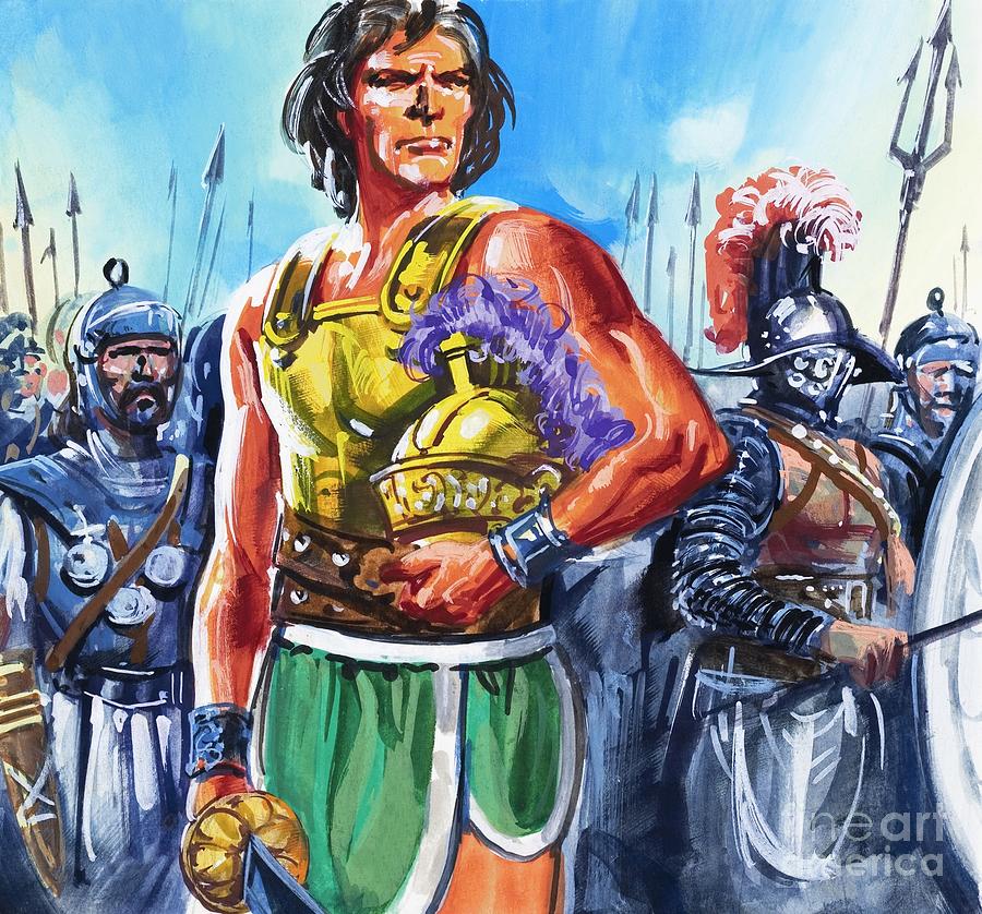 Spartacus Painting by English School