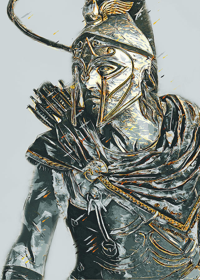 Spartan Hoplite - 45 #1 Painting by AM FineArtPrints