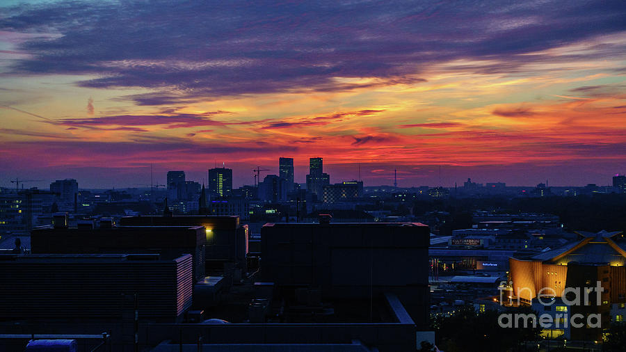 Spectacular Sunset Over Berlin Photograph