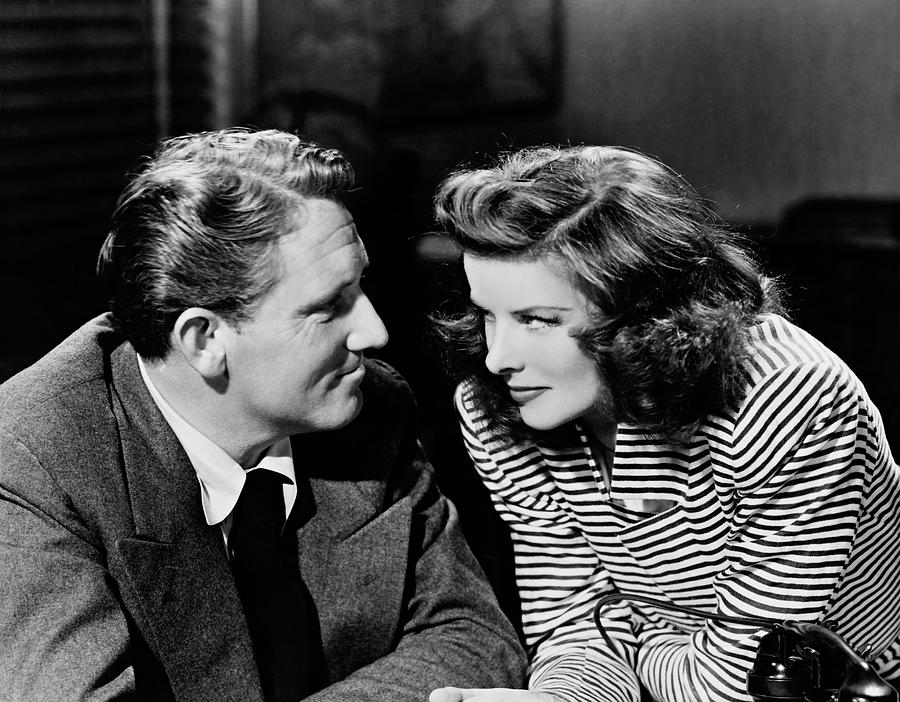 SPENCER TRACY and KATHARINE HEPBURN in WOMAN OF THE YEAR -1942-. #1 Photograph by Album
