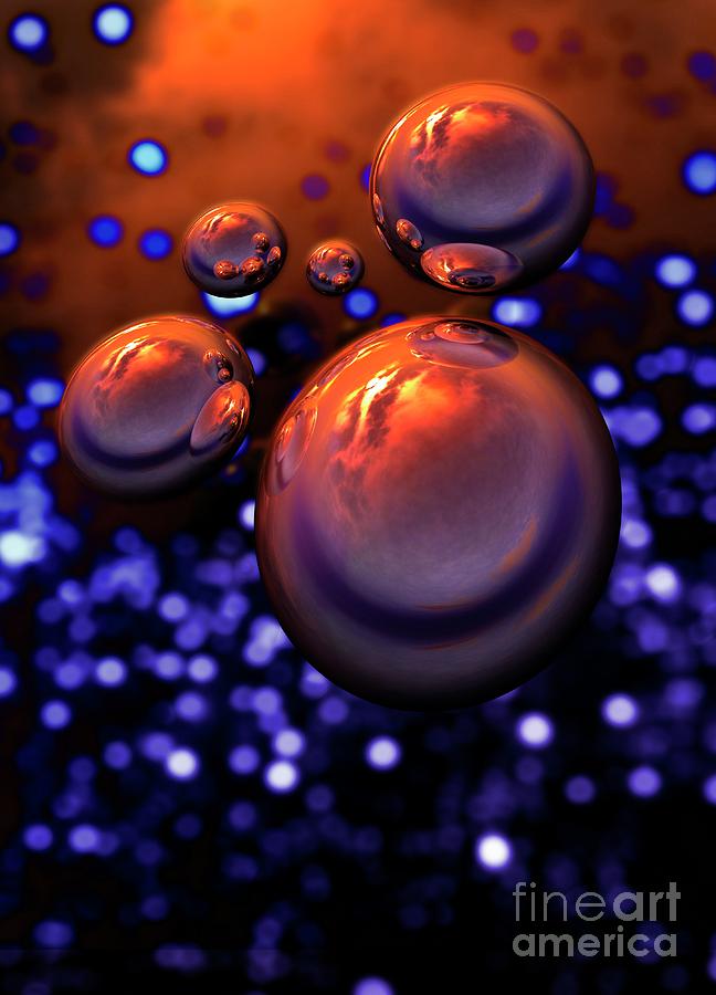 Spheres #1 Photograph by Victor Habbick Visions/science Photo Library