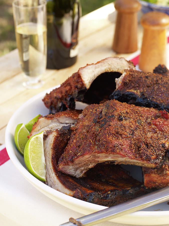 Spice Rubbed Pork Ribs Photograph by James Baigrie