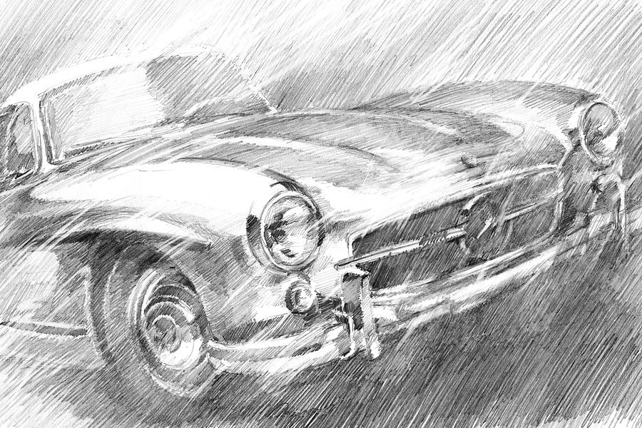 Transportation Painting - Sports Car Study I #1 by Ethan Harper