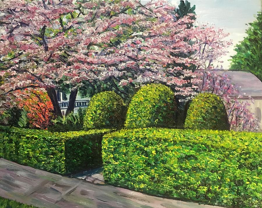Spring Blossoms, Veterans Park #1 Painting by Richard Nowak