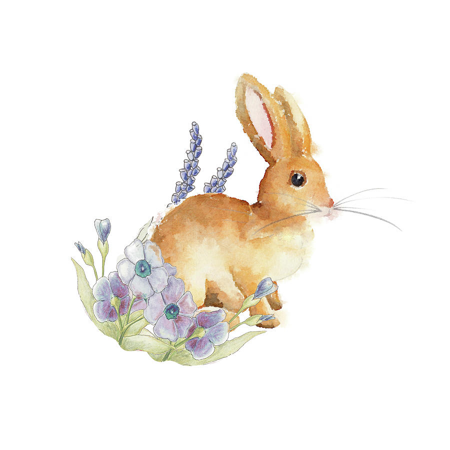 Spring Bunny II Painting by Andi Metz - Fine Art America