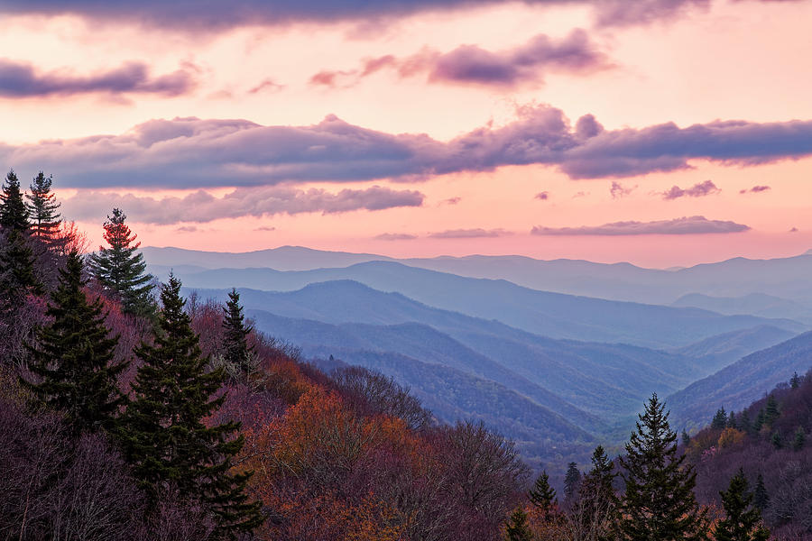 Adam Jones Photograph - Spring Sunrise From Oconaluftee Valley by Adam Jones Adam Jones Photograph - Spring Sunrise From Oconaluftee Valley by Adam Jones