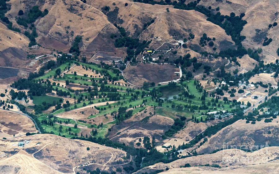 Spring Valley Golf Course Aerial #2 Photograph by David Oppenheimer