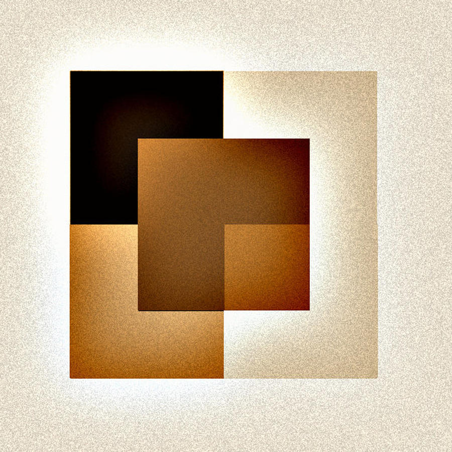Squares In Browns #1 Digital Art by J Richey