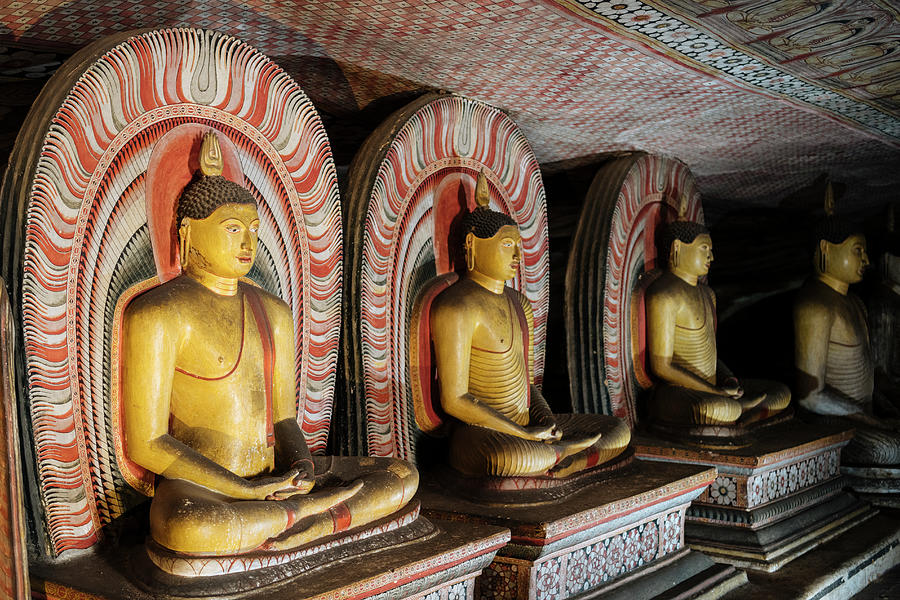 Sri Lanka, Central Province, Dambulla Rock Cave Temple #1 Digital Art by Ben Pipe