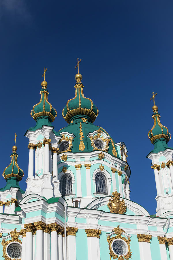 Architecture Photograph - St Andrews Church, Kiev, Ukraine #1 by William Sutton