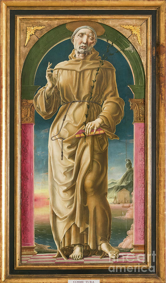 St. Anthony Of Padua Painting by Cosimo Tura - Pixels