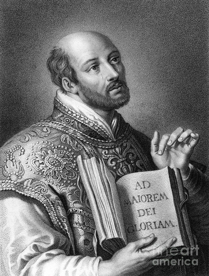 St Ignatius Of Loyola, 16th Century #1 Drawing by Print Collector