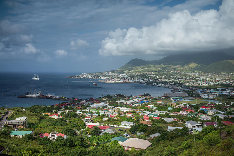 Skyline Photograph - St Kitts And Nevis, St Kitts #1 by Walter Bibikow