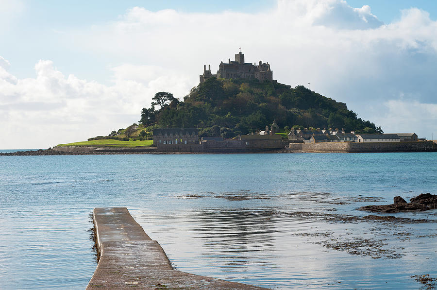 St Michaels Mount In Cornwall, England #1 Photograph by Tbradford